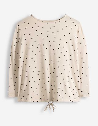 Shirt - Knotendetail - wei&szlig;