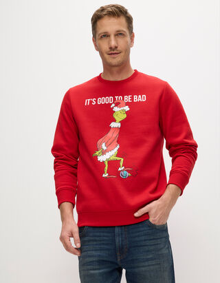 Sweatshirt - Grinch - Rot