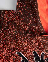 bluza z kapturem - hafty - pomaranczowy