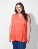 Majica na bretele - Viskoza - svetlo-crvena