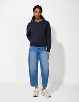 Sweatshirt - Oversized Fit - dunkelblau