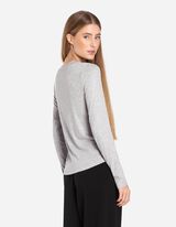 Mar&scaron;kinėliai ilgomis rankovėmis - Blizgus audinys - pilkas