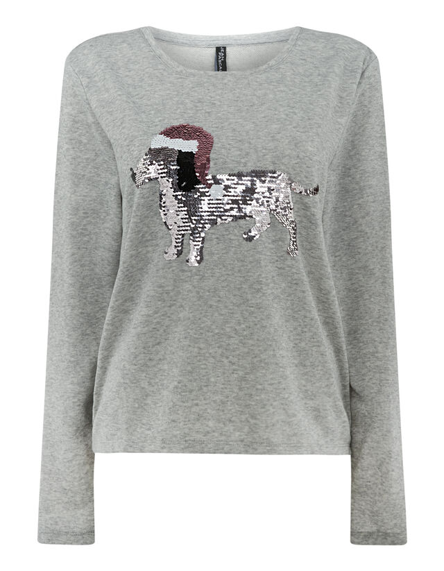 Damen Sweatshirt Mit Wendepailletten Takko Fashion