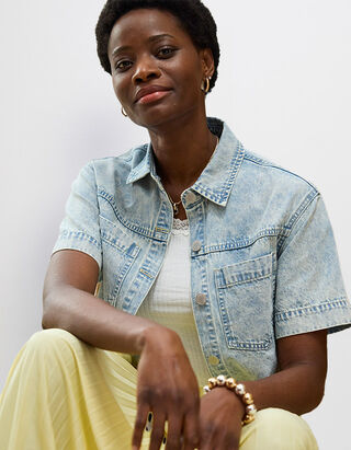 Dž&iacute;nsov&aacute; ko&scaron;eľa - svetlomodr&yacute; denim - svetlomodra