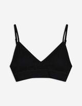 Bustier - Geribd - zwart
