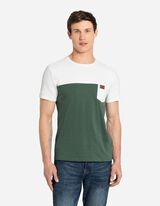 Majica kratkih rukava - Džep na grudima - zeleno