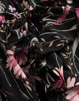 Bluse - Volants - schwarz