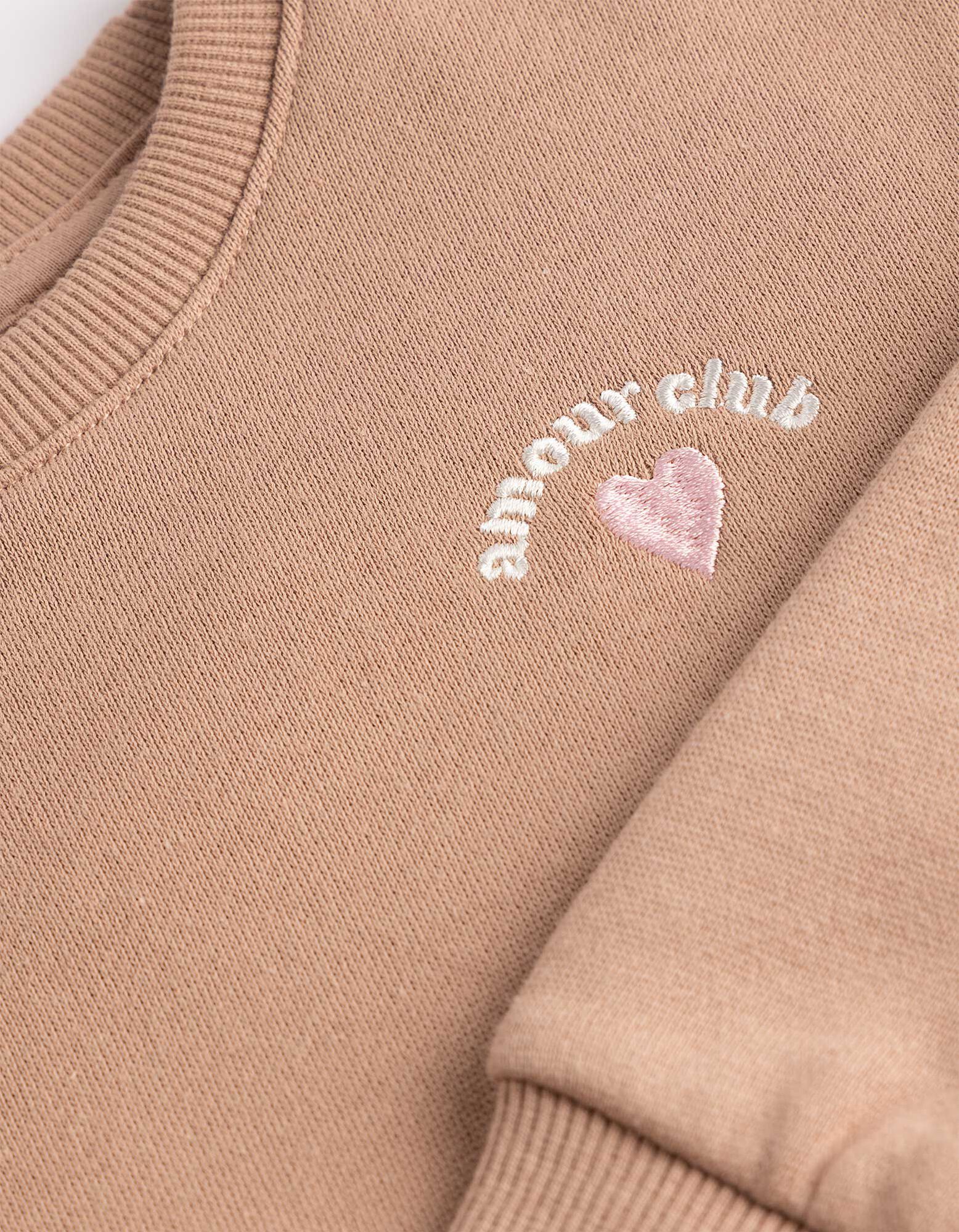 Sweat-shirt - Coton - beige