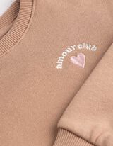 Sweat-shirt - Coton - beige