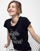 T-Shirt - Print - dunkelblau