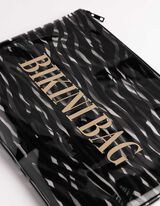 Bikini Tasche - Zebramuster - schwarz