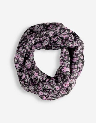 Loop-Schal - Allover-Print - schwarz