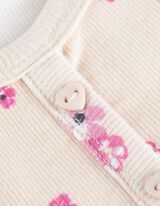 Robe - Motif all-over - blanc