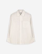 Bluse - Brusttasche - beige