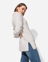 Trui - Ritssluiting - wit