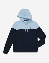 Felpa con cappuccio - Tasca a marsupio - blu scuro