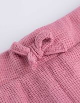 Set alcătuit din bluză și pantaloni - Structură gofrată - Alb