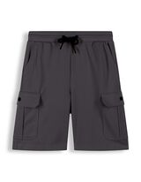 Cargoshorts - Piqu&eacute; - dunkelgrau
