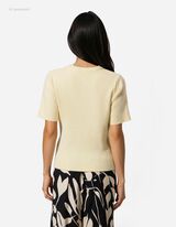 Pullover - Feinstrick - hellgelb