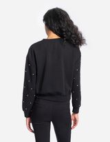 Pulover - Okrasni kamni - crna