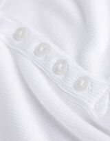 Póló - Bordázott - feher