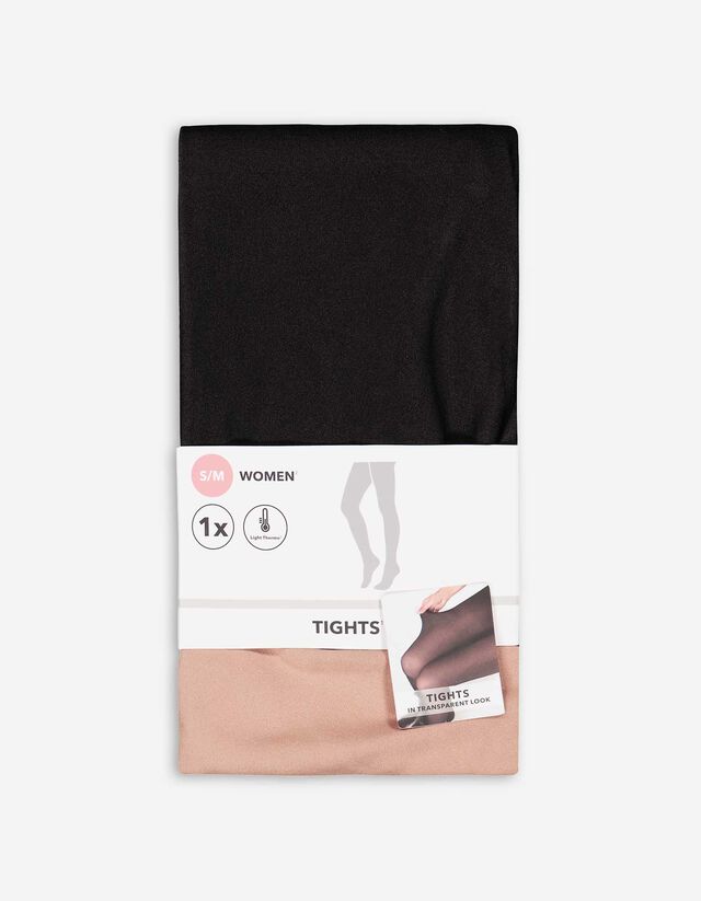 Thermostrumpfhose - Thermoeffekt - schwarz