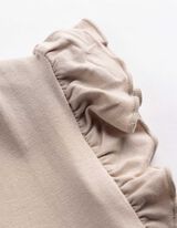 Top sans manches - Volants - beige