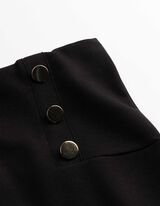 Leggings - Zierkn&ouml;pfe - Schwarz