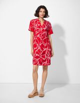 Kleid - Seitenschlitz - pink