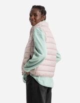 Prošívaná vesta - Stojáček - svetle šedá