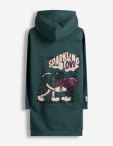 Abito - Stampa sul retro - turchese