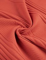 Bluză de corp cu mânecă lungă - Structură cu nervuri - Portocaliu