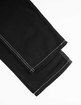 Cargobroek - Contrastnaden - zwart