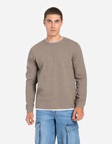 Bluză de corp cu mânecă lungă - Double-Layer-Look - Bej