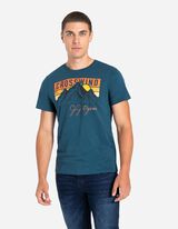 Tričko - Predná potlač - tyrkysovy