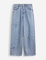 Jeans - Applikation - blau