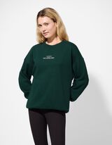 Sweatshirt - Rückenprint - dunkelgrün