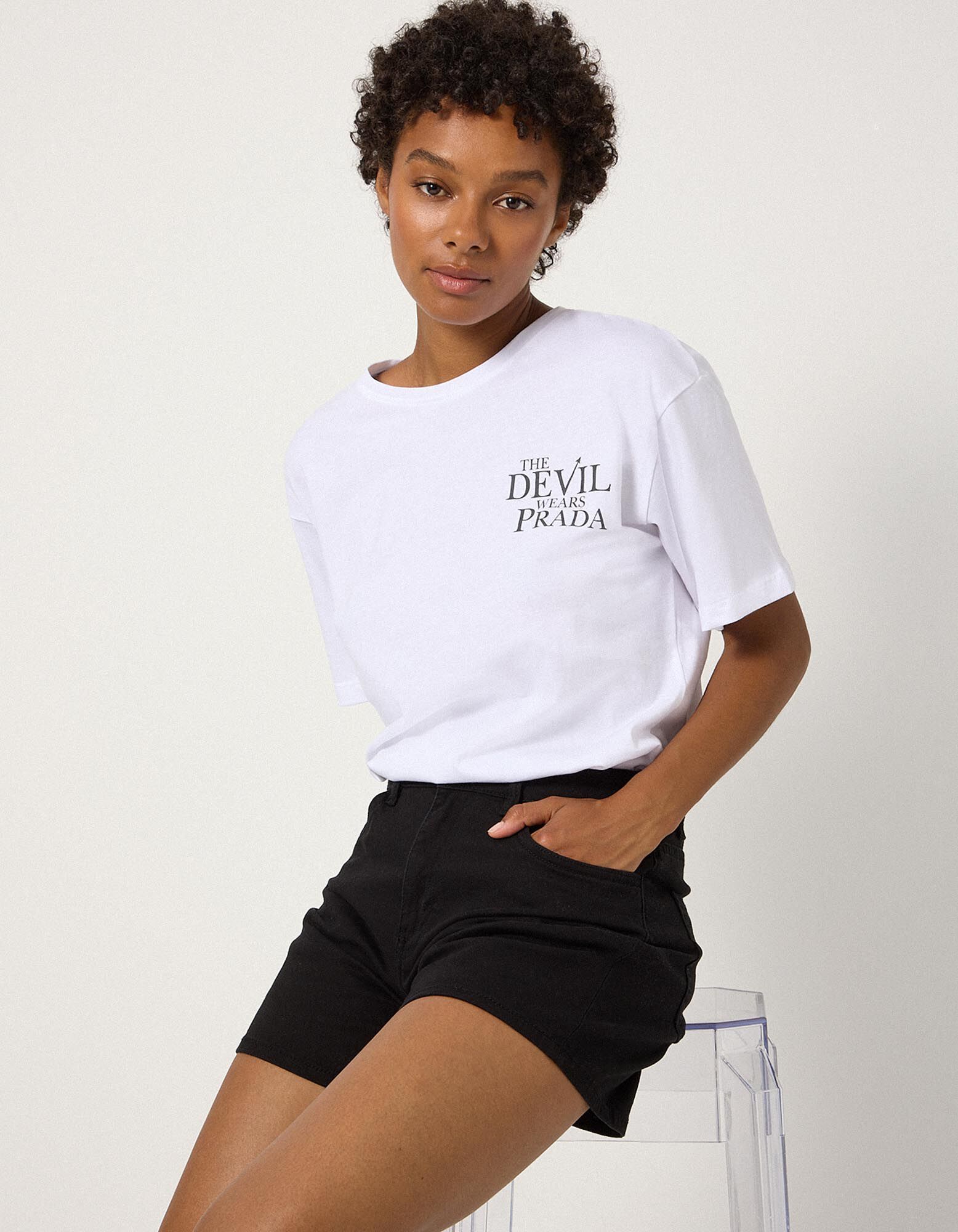 Shorts - Twill - Schwarz
