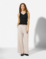 Stricktop - Viskose-Mix - schwarz