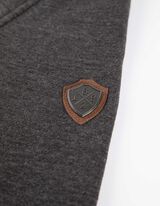 Mikina s kapucňou - Klokanie vrecko - tmavoseda