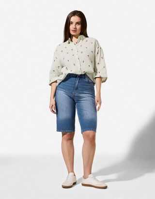 Bermuda  - Regular Fit - blau