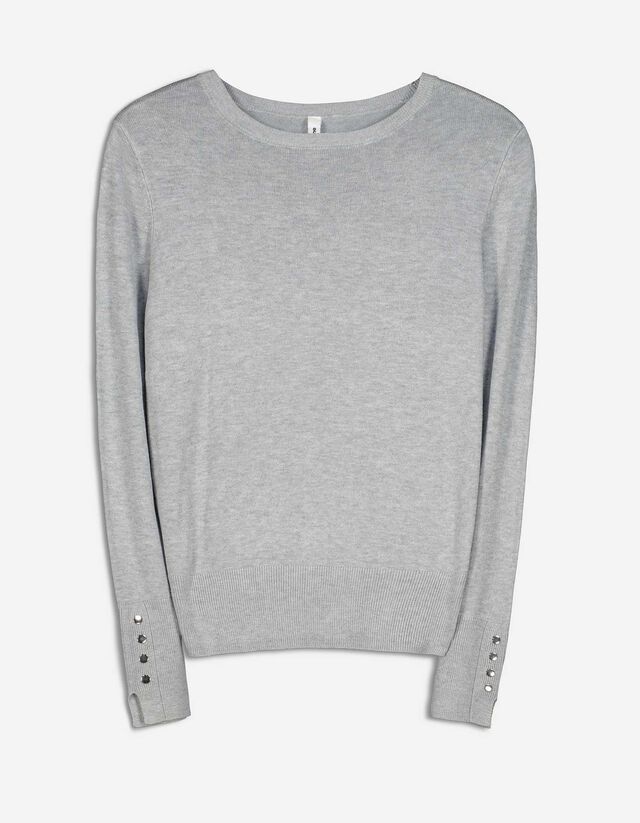 Pullover - Misto viscosa - grigio