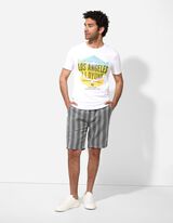 Short - Rayures - Vert