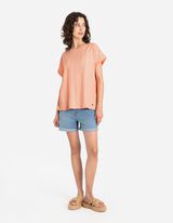 T-Shirt - Ärmel mit fixiertem Aufschlag