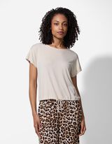 T-s&auml;rk - &uuml;hev&auml;rviline - valge