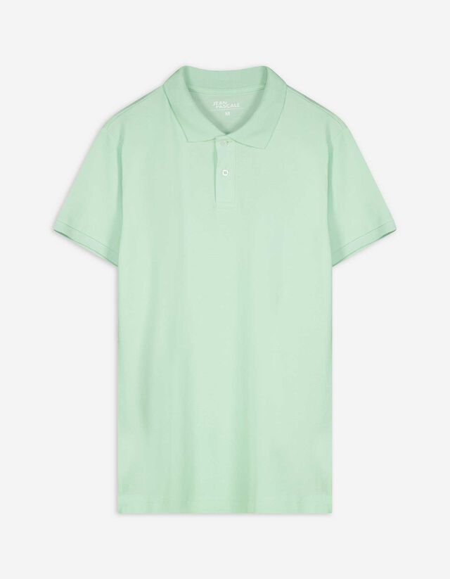 Poloshirt - Knoopsluiting - lichtgroen