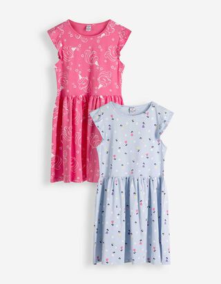 Kleid - 2er Pack - hellblau