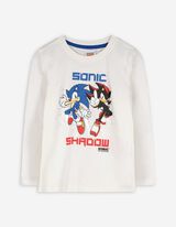Langarmshirt - Sonic - weiß