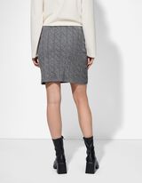 Kötött szoknya - sötétszürke