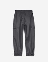 Kelnės su kišenėmis - Medvilnės mišinys - tamsiai pilkas